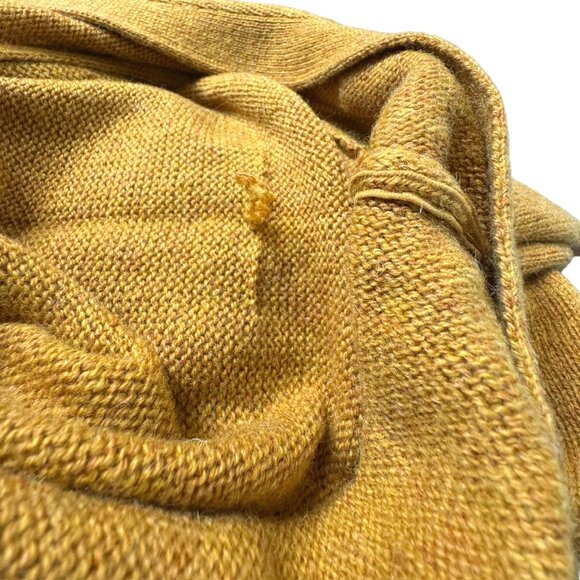 Pendleton Mustard Shetland Wool Boyfriend Cardigan Sweater S NWOT - Picture 11 of 11